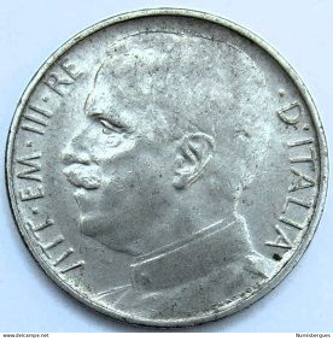 Pièce De Monnaie 50 Centesimis  1920 Tranche Lisse - 1900-1946 : Victor Emmanuel III & Umberto II