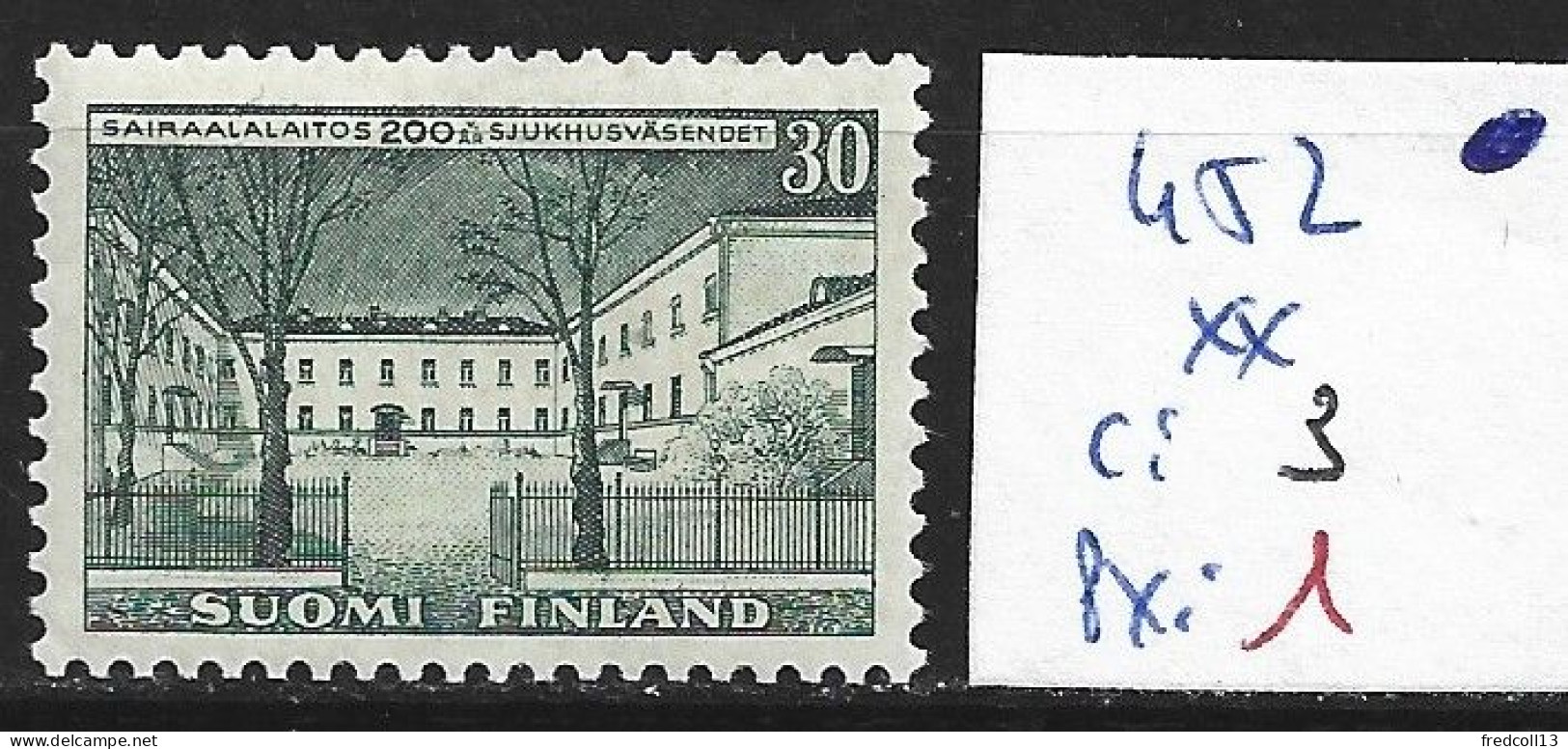 FINLANDE 452 ** Côte 3 € - Unused Stamps