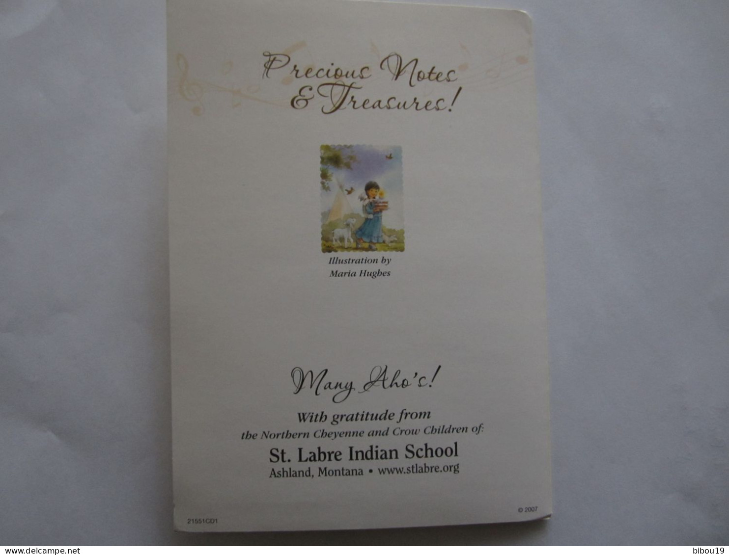 ST LABRE INDIAN SCHOOL  ASHLAND MONTANA  ON YOUR BIRTHDAY  ILLUSTRATION BY MARIA HUGHES - Sonstige & Ohne Zuordnung