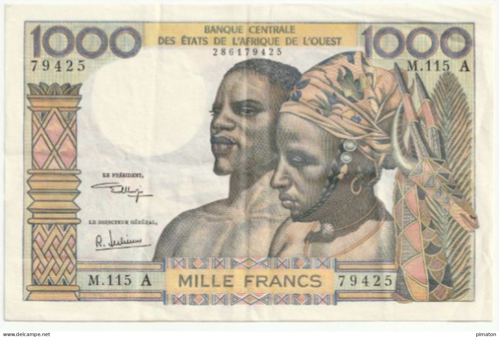 Billet BANQUE CENTRALE DES ETATS DE L'AFRIQUE DE L'OUEST    1000 FRANCS - Estados De Africa Occidental