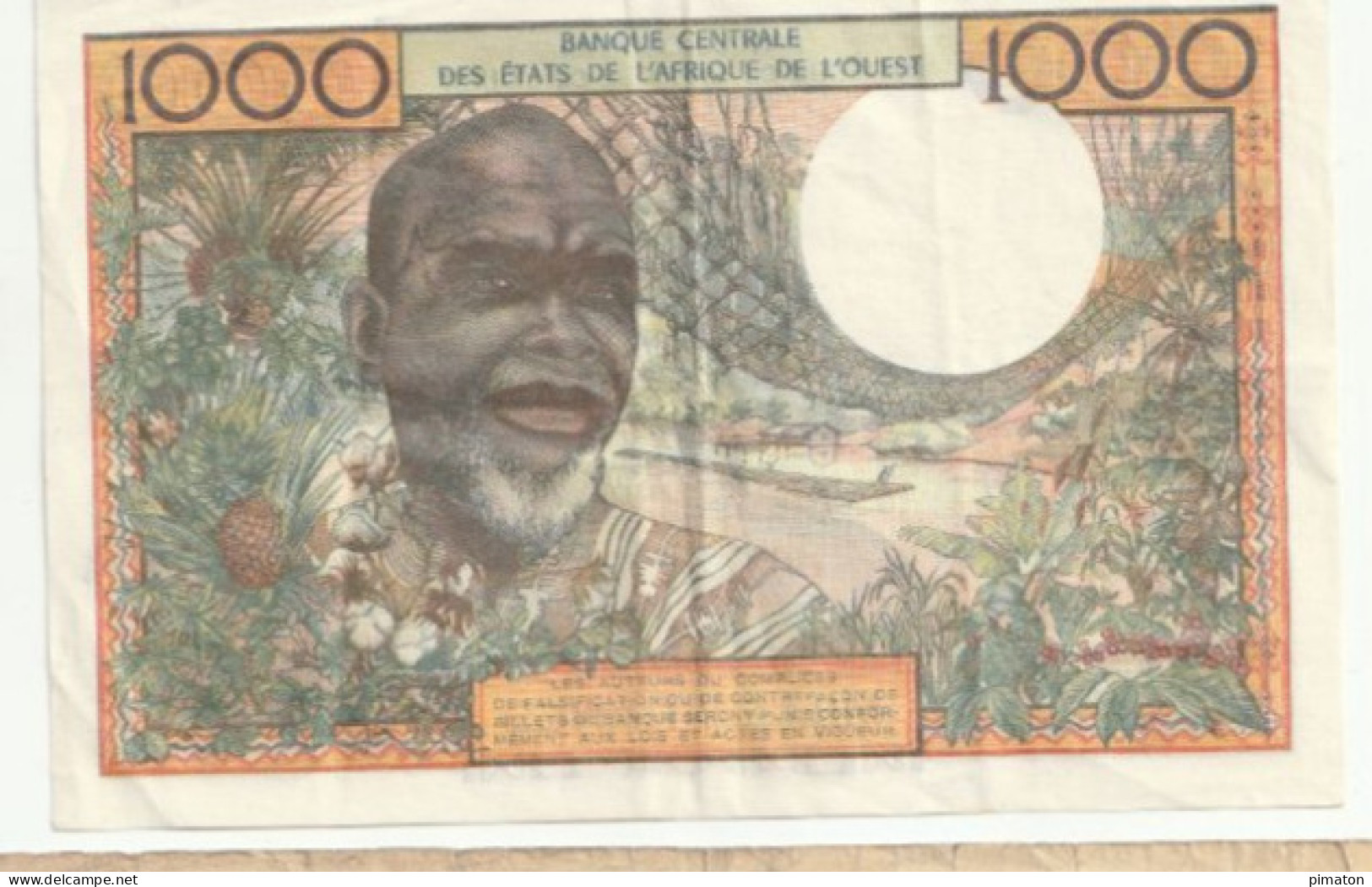 Billet BANQUE CENTRALE DES ETATS DE L'AFRIQUE DE L'OUEST    1000 FRANCS - West African States