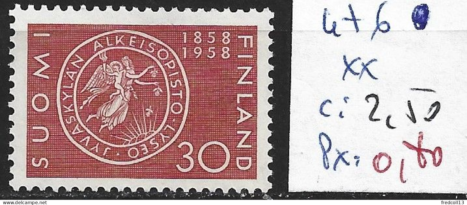 FINLANDE 476 ** Côte 2.50 € - Neufs