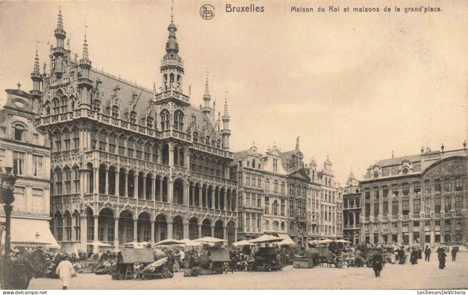 BELGIQUE - Bruxelles - Maison Du Roi Et Maisons De La Grand Place - Carte Postale Ancienne - Marktpleinen, Pleinen