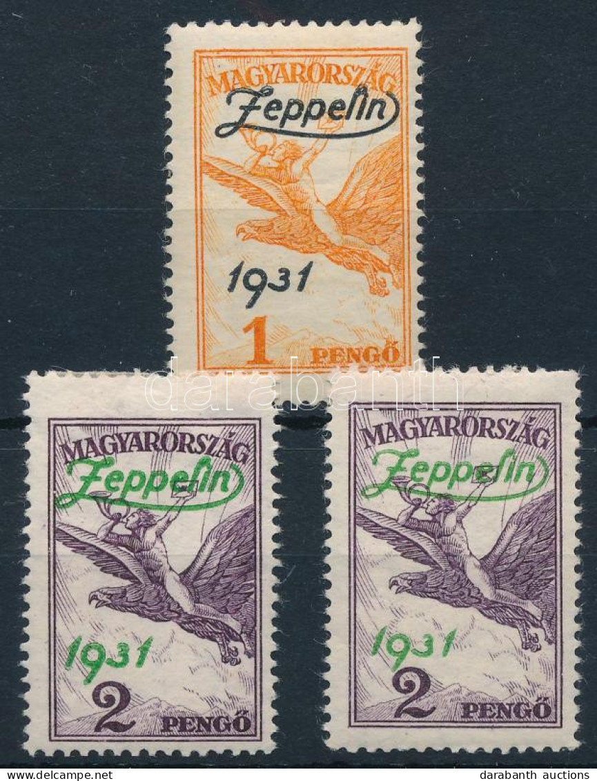 * 1931 Zeppelin Sor + 2P (21.000) - Other & Unclassified