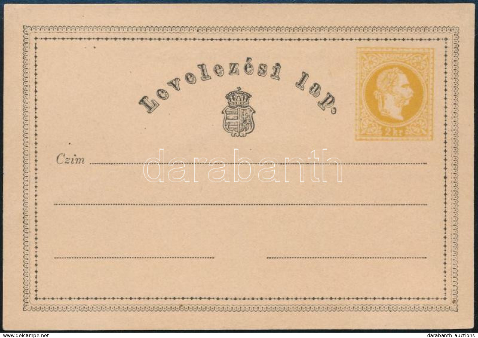 1867 2kr Használatlan Magyar Díjjegyes Levelezőlap - Other & Unclassified