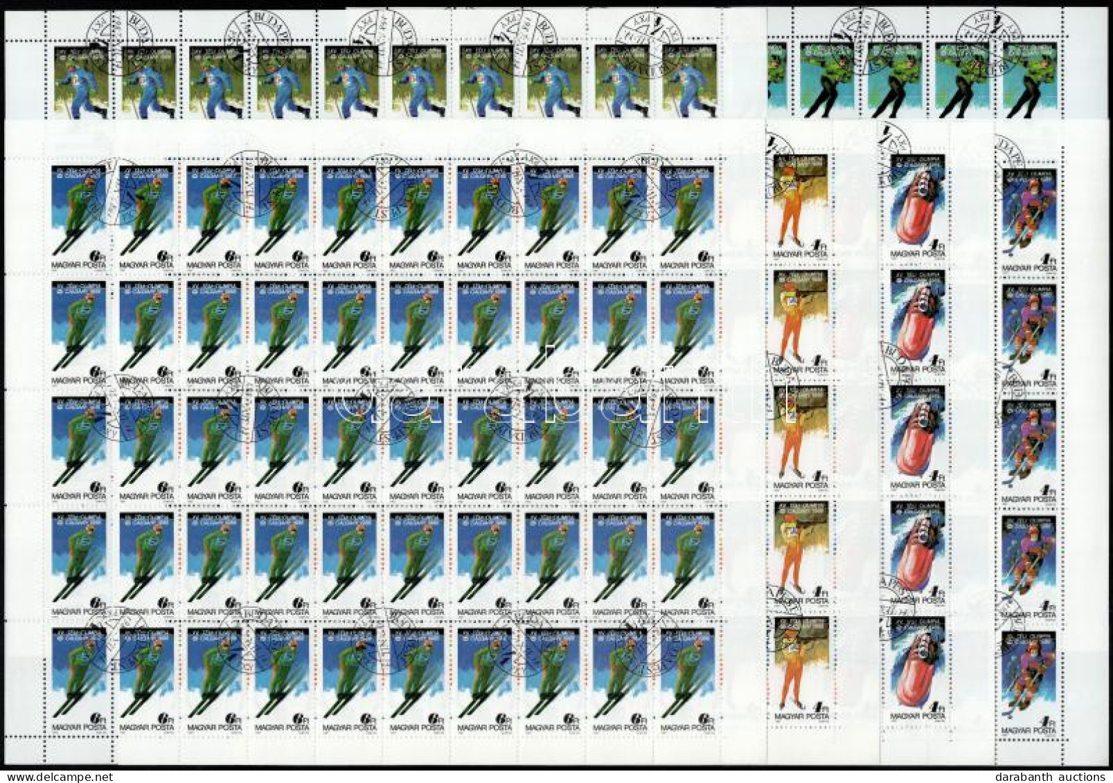 O 1987 Téli Olimpia (VIII.) Teljes ívsor (10.000) - Andere & Zonder Classificatie