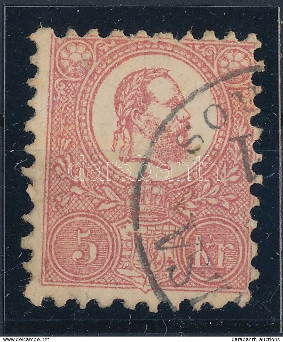 O 1871 Kőnyomat 5kr "(NAGYKANI)ZSA (VÁ)ROS" (elvékonyodás / Thin Paper) - Altri & Non Classificati