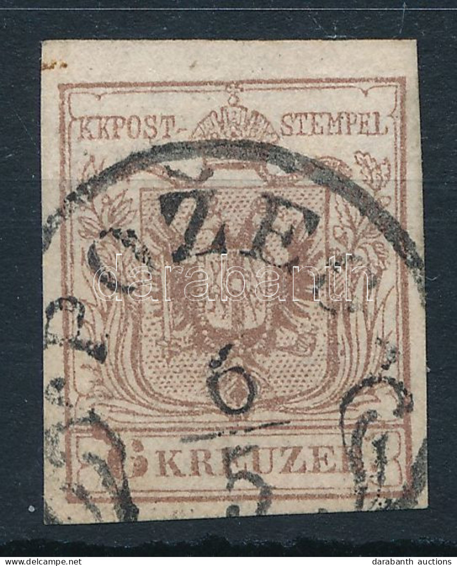 O 1850 6kr MP III Lemezhibás "6" "POZEG" - Andere & Zonder Classificatie