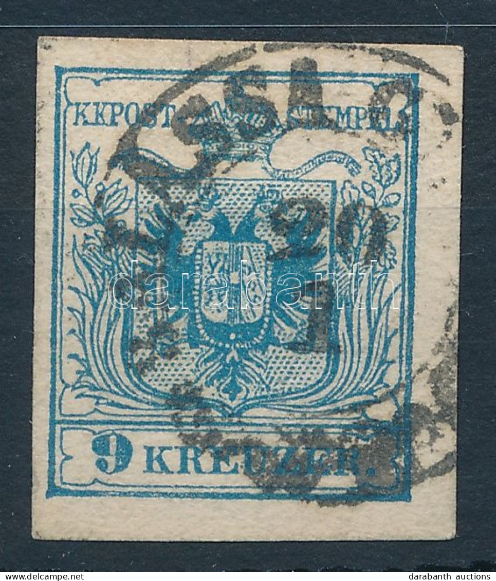 O 1850 9kr MP III Lemezhibás Bélyeg "BALASSA GY(ARMAT)" - Other & Unclassified