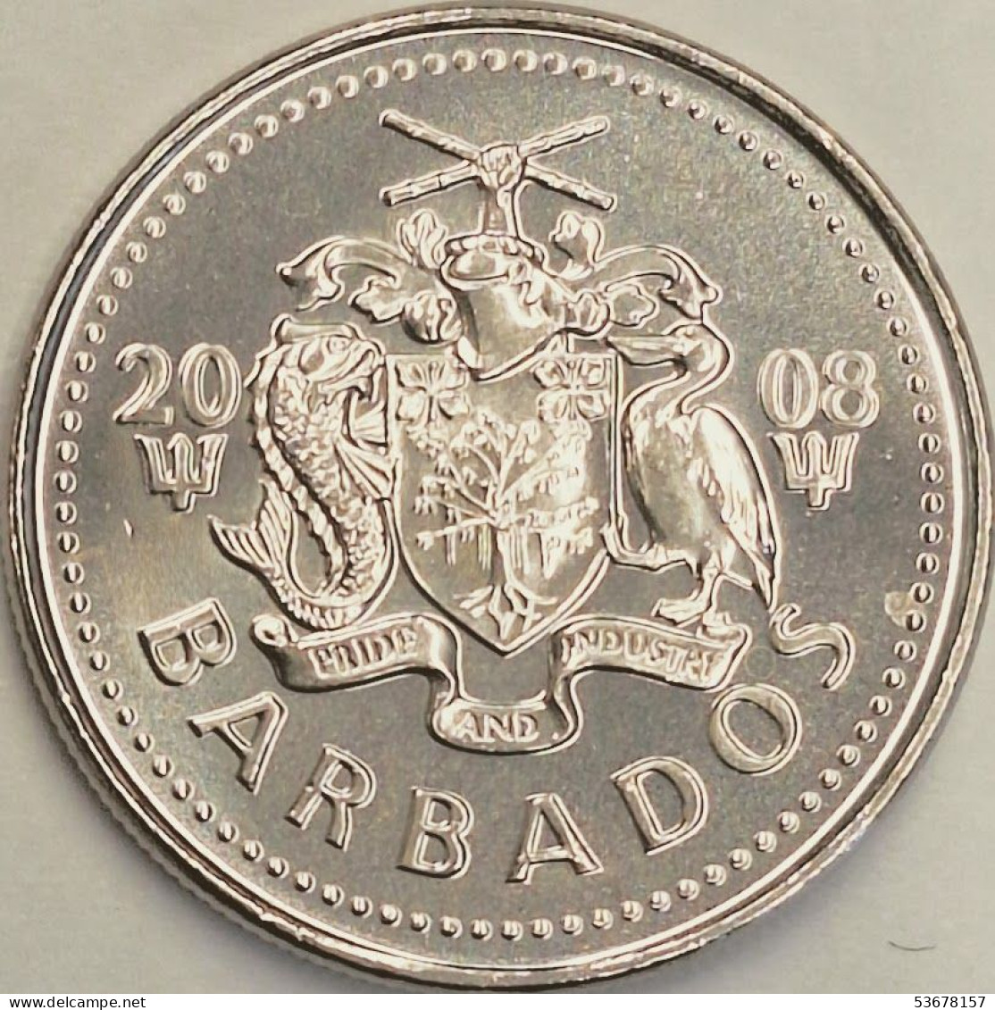 Barbados - 25 Cents 2008, KM# 13a (#3076) - Barbades