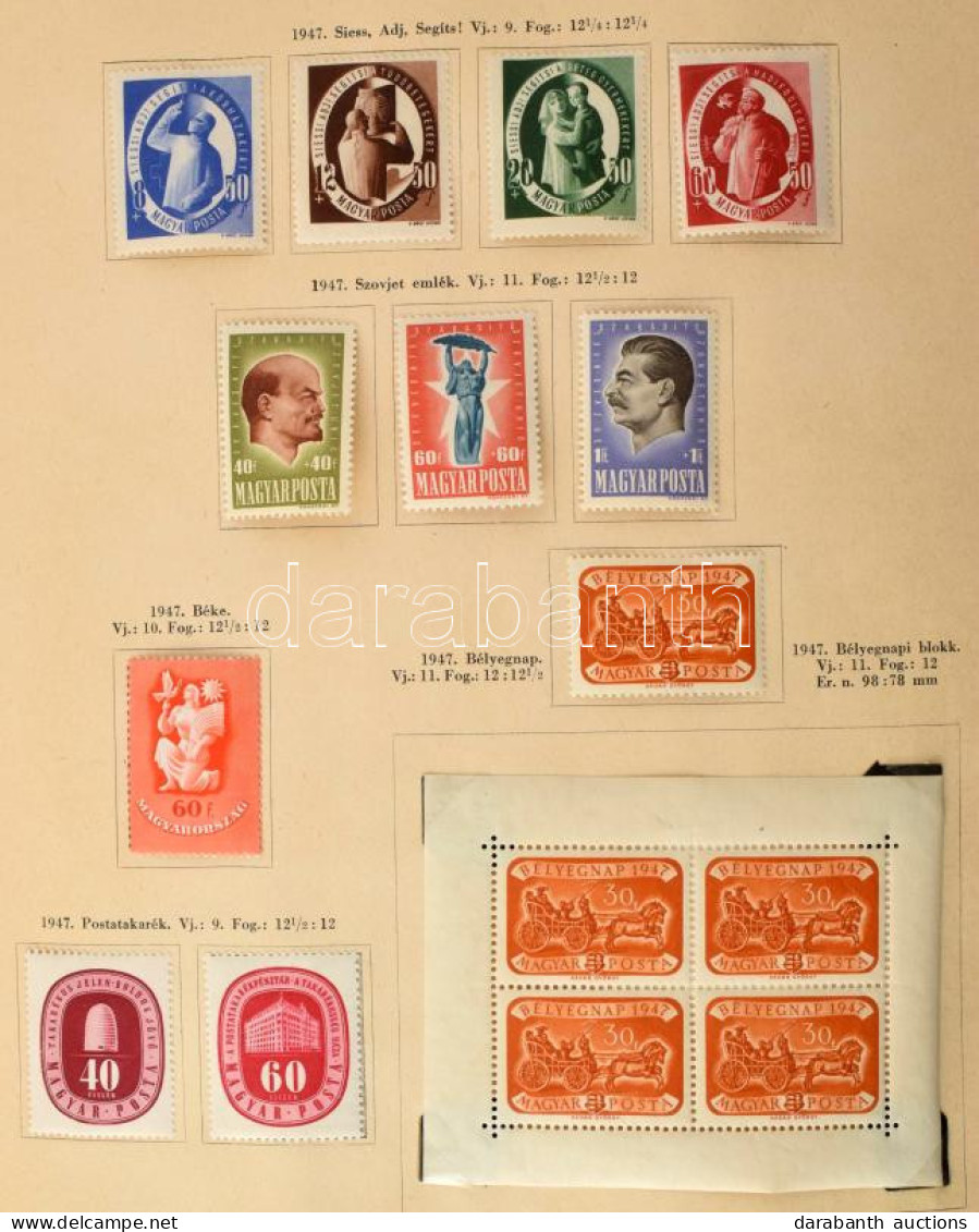 **, * Tartalmas Gyűjtemény 1945-1964 Néhány Jobb Kiadással, Blokkokkal, A Blokkok Nagy Része Postatiszta. Magas Katalógu - Other & Unclassified