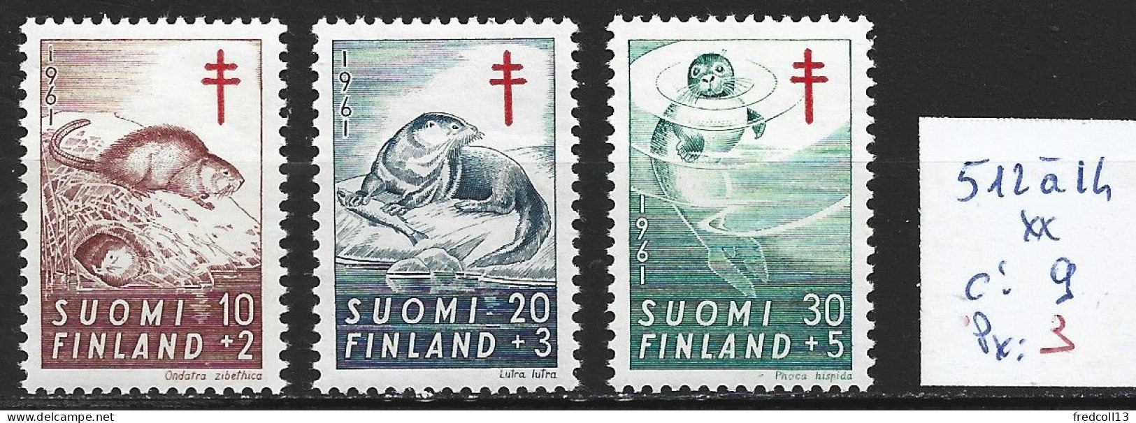 FINLANDE 512 à 14 ** Côte 9 € - Neufs