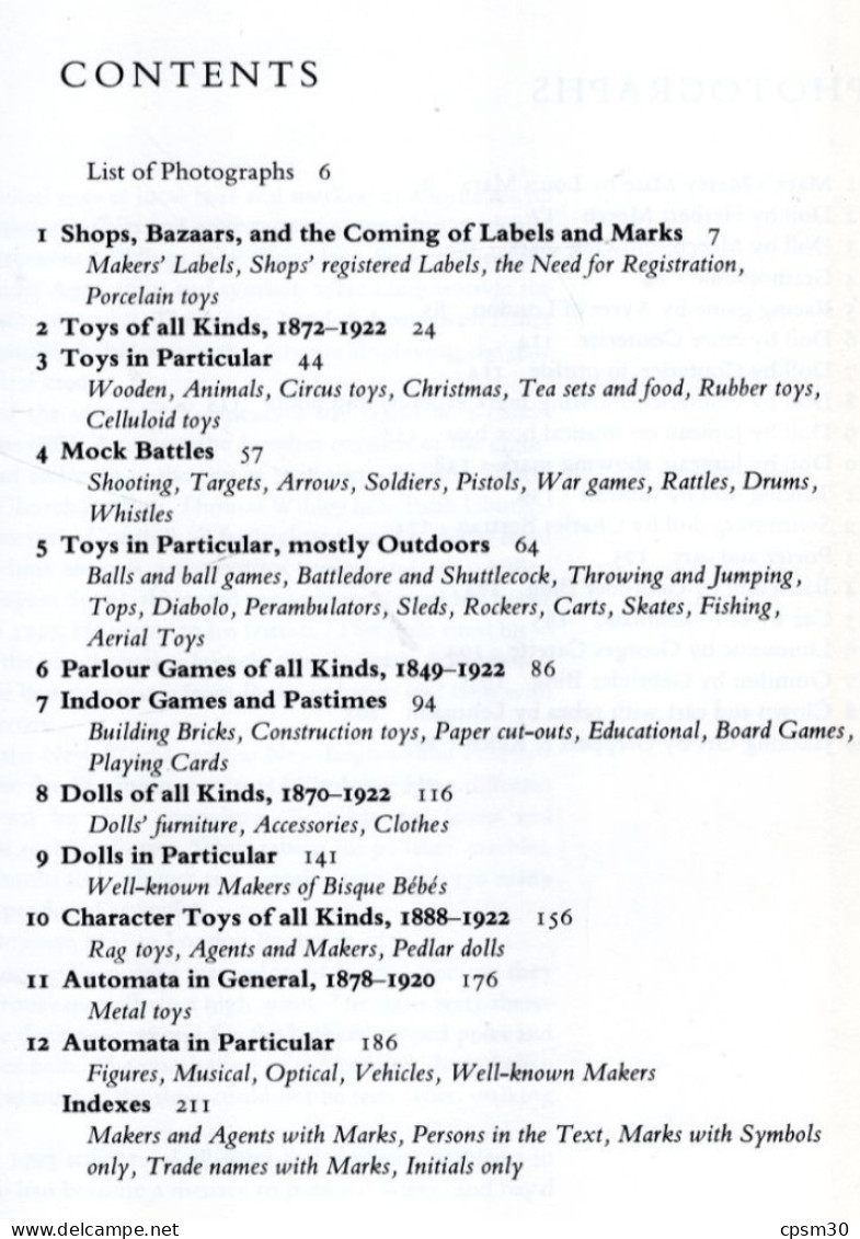 Livre, TOYS, DOLLS, AUTOMATA, MARKS & LABELS, 1985 - Encyclopédies