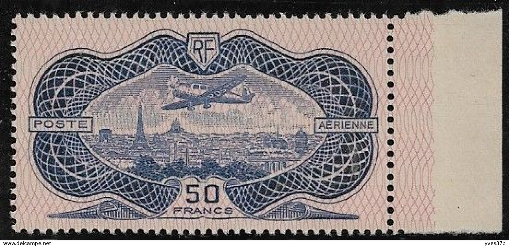 FRANCE N°PA 15 "50frs Outremer" BdF - SUP - - 1927-1959 Mint/hinged