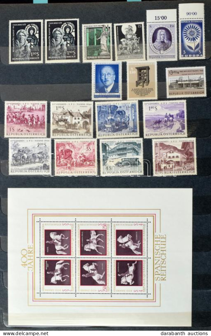 ** 1939-1962 Gyűjtemény Jobb Kiadásokkal, Blokkokkal, Kisívekkel, Néhány '60-as évekbeli Osztrák Kiadással 12 Lapos Nagy - Sonstige & Ohne Zuordnung