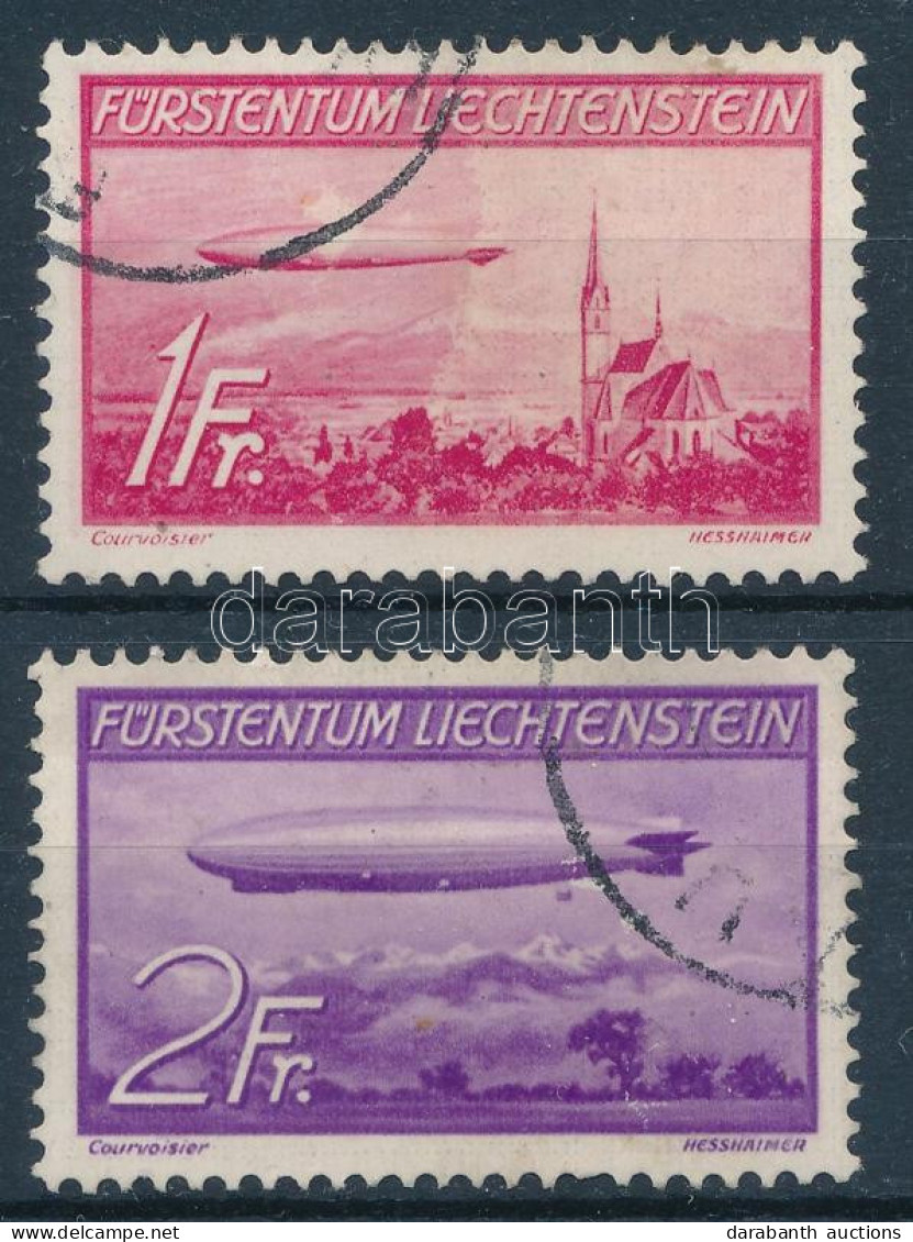 O Liechtenstein 1936 Zeppelin Mi 149-150 (Mi EUR 250,-) - Otros & Sin Clasificación