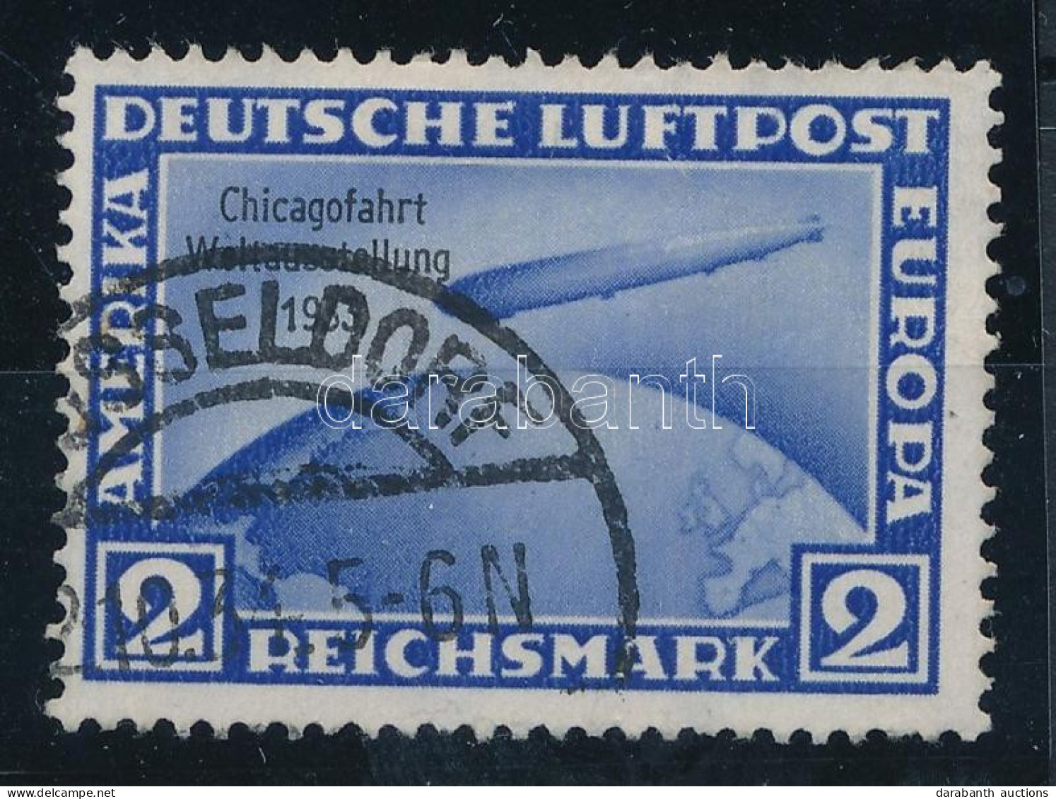 O Deutsches Reich 1933 Zeppelin Chicagofahrt Mi 497 (Mi EUR 250.-) - Other & Unclassified