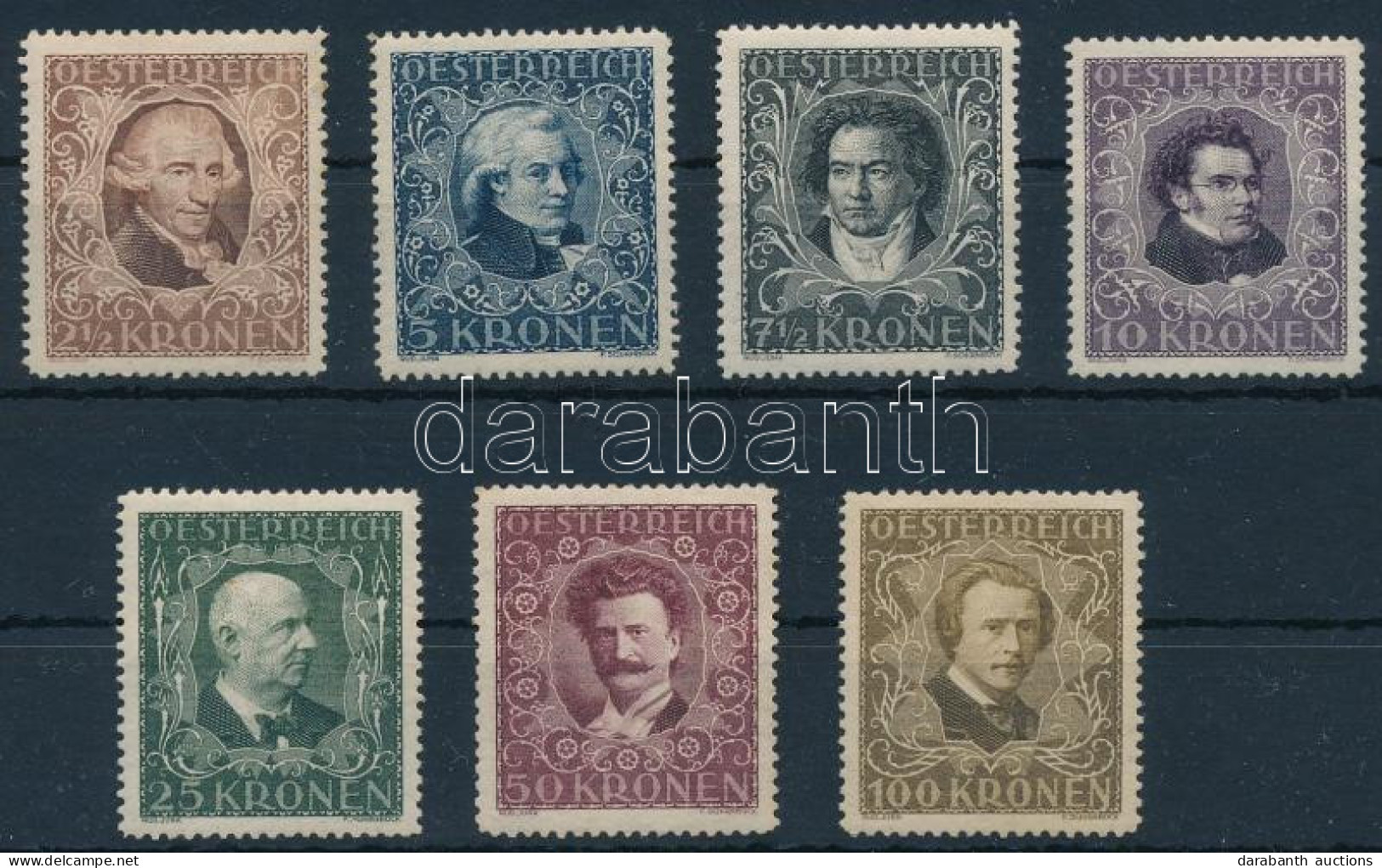 ** Ausztria 1922 Mi 418-424 (Mi EUR 140,-) - Other & Unclassified