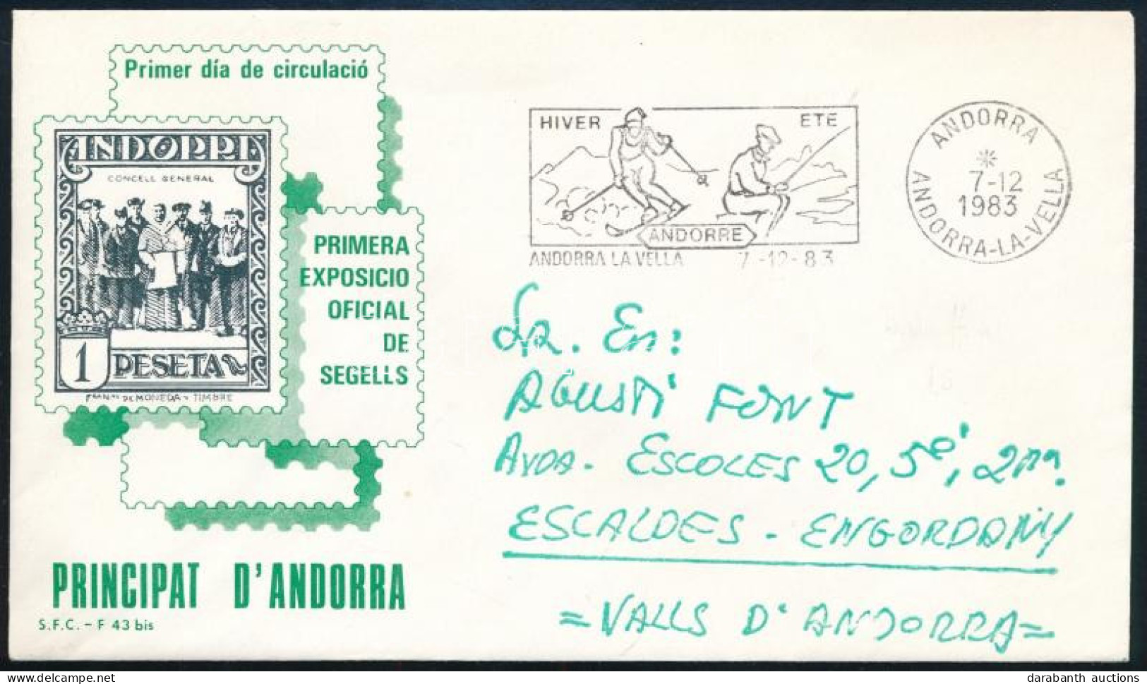 Andorra Francia Posta 1983 - Other & Unclassified