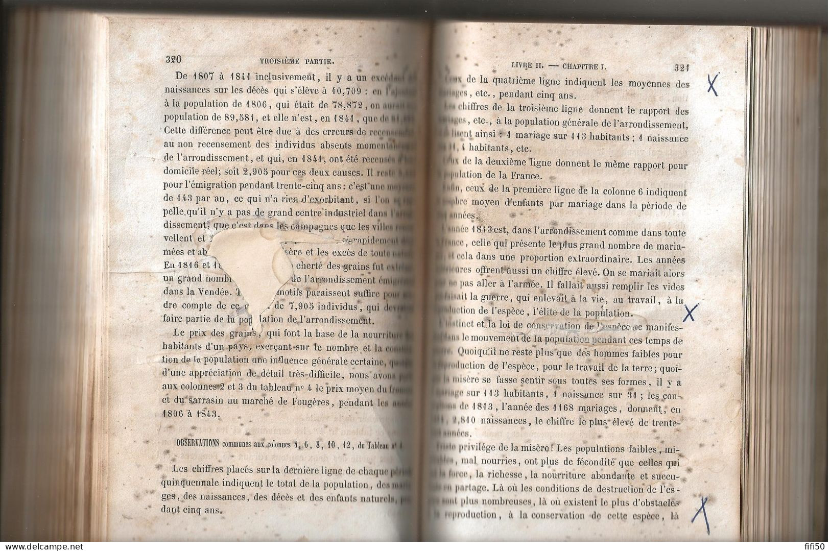 Rare NOTICE HISTORIQUE & STATISTIQUE SUR LA BARONNIE LA VILLE L'ARRONDISSEMENT DE FOUGERES A BERTIN & L MAUPILLE 1846