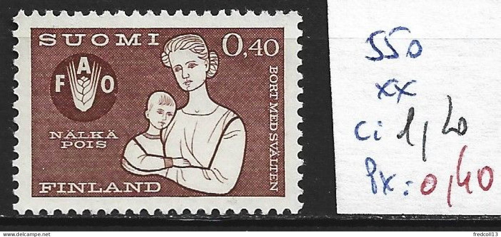 FINLANDE 550 ** Côte 1.20 € - Unused Stamps