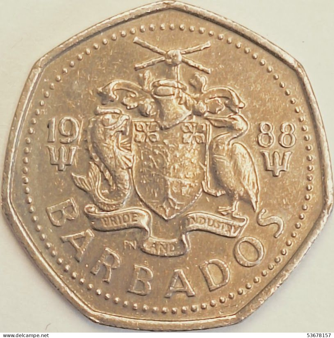 Barbados - Dollar 1988, KM# 14.2 (#3077) - Barbades