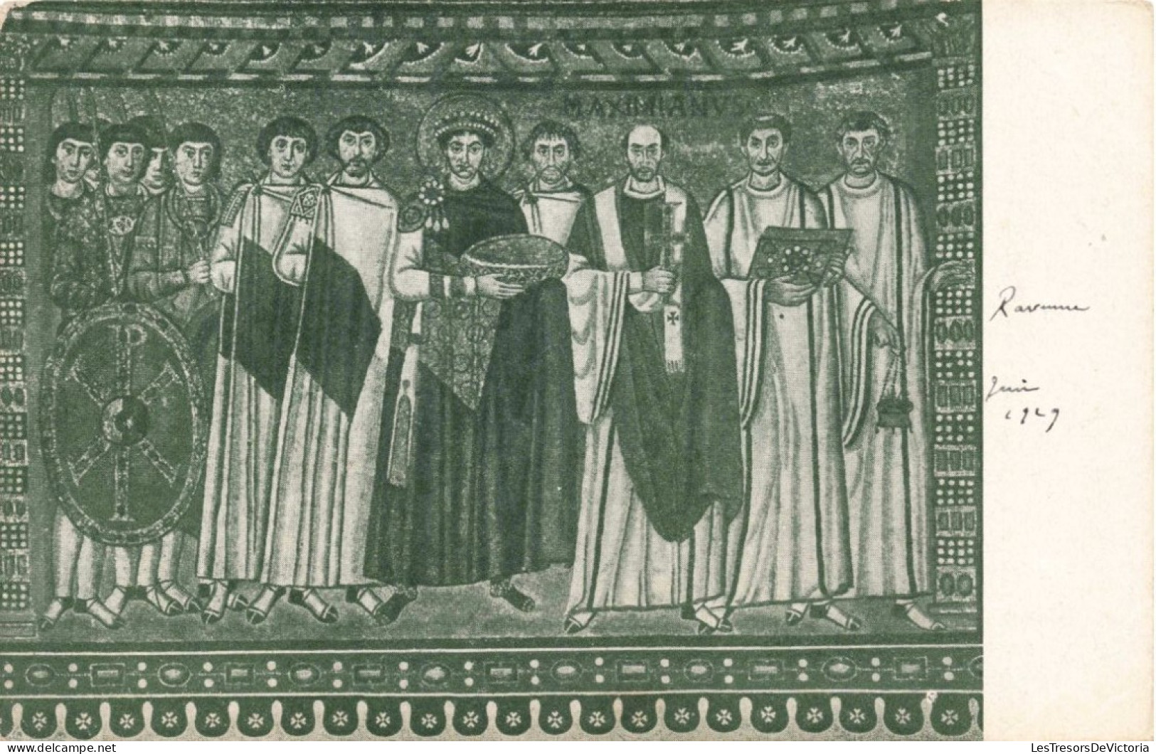 ITALIE - Ravenna - Basilica Di S. Vitale - L'Imperatore Giustiniano - Carte Postale Ancienne - Ravenna