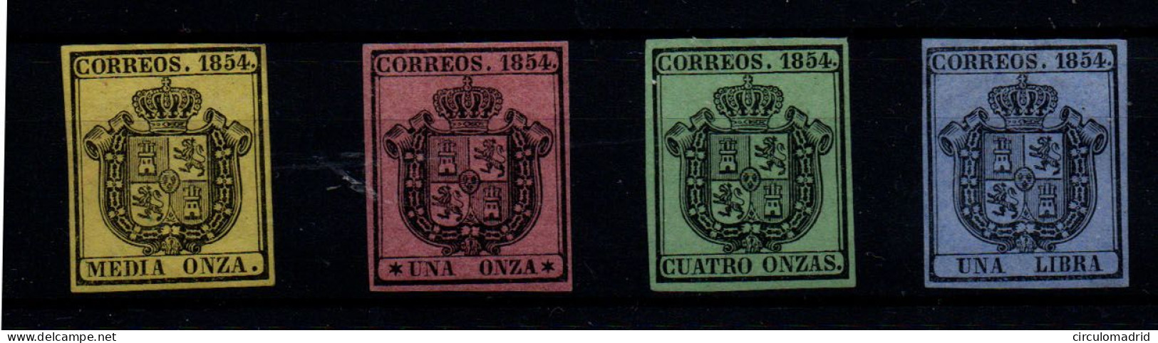 España Nº 28/31. Año 1854 - Unused Stamps