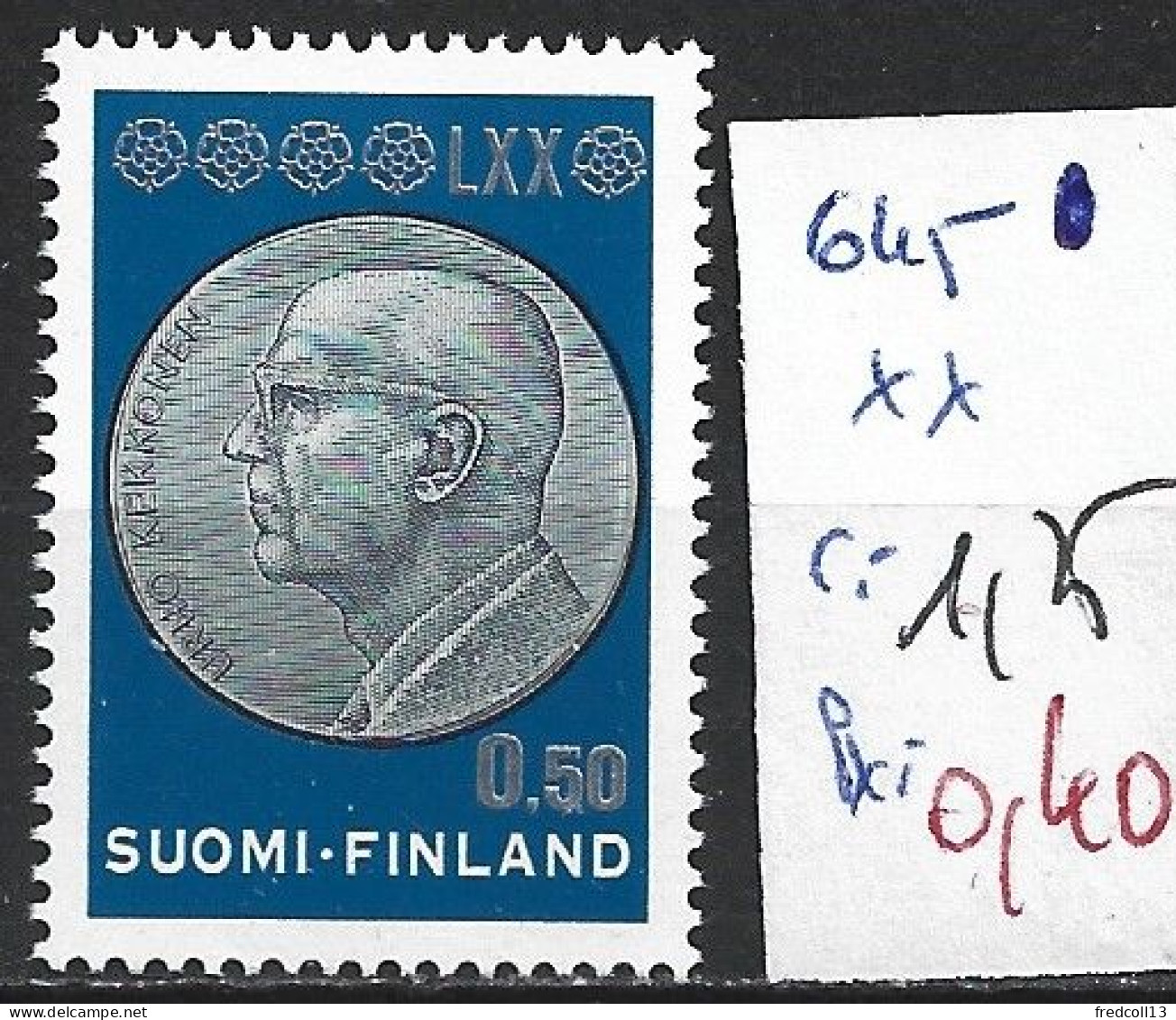 FINLANDE 645 ** Côte 1.25 € - Unused Stamps