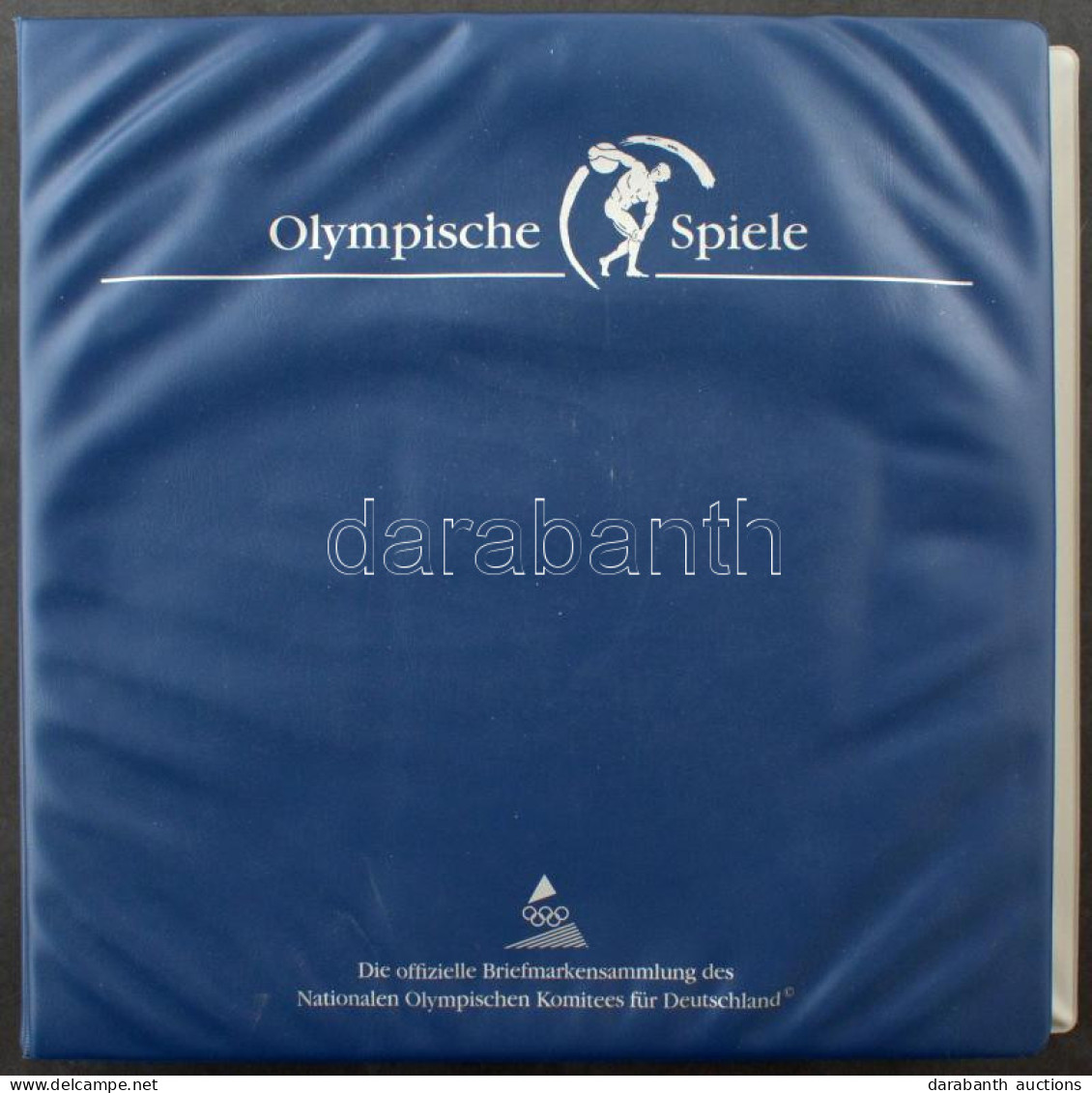 Olimpiai Játékok 1996 Filázott, Szép Előnyomott Album Kék Gyűrűs Borek Borítóban - Autres & Non Classés