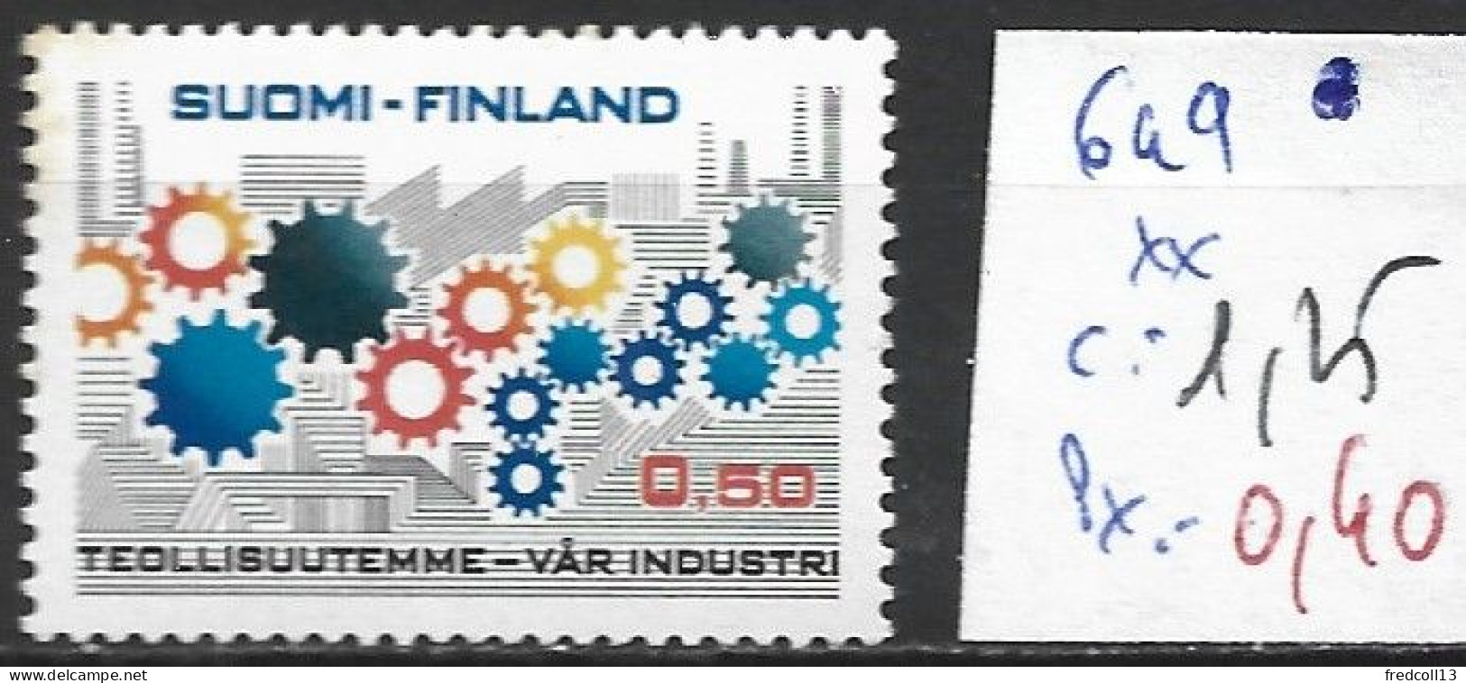 FINLANDE 649 ** Côte 1.25 € - Unused Stamps