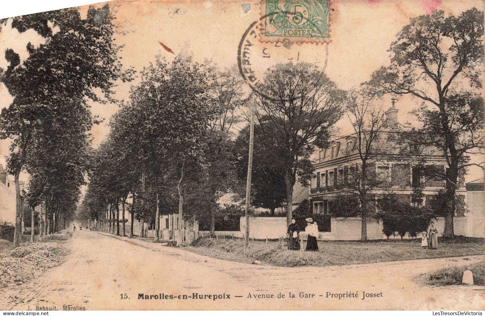 FRANCE - 91 - Marolles-en-Hurepoix - Avenue De La Gare - Propriété Josset - Carte Postale Ancienne - Altri & Non Classificati