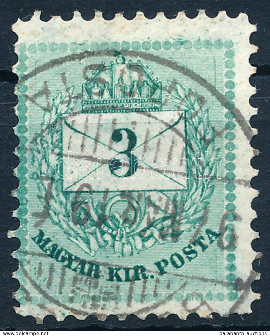 O 1881 3kr II. "B" 11 1/2-es Fogazás - Other & Unclassified