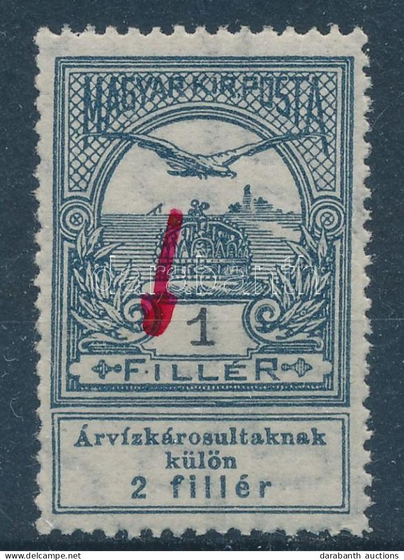 ** 1913 Árvíz (I.) 1f Az F Betű Után Pont - Other & Unclassified