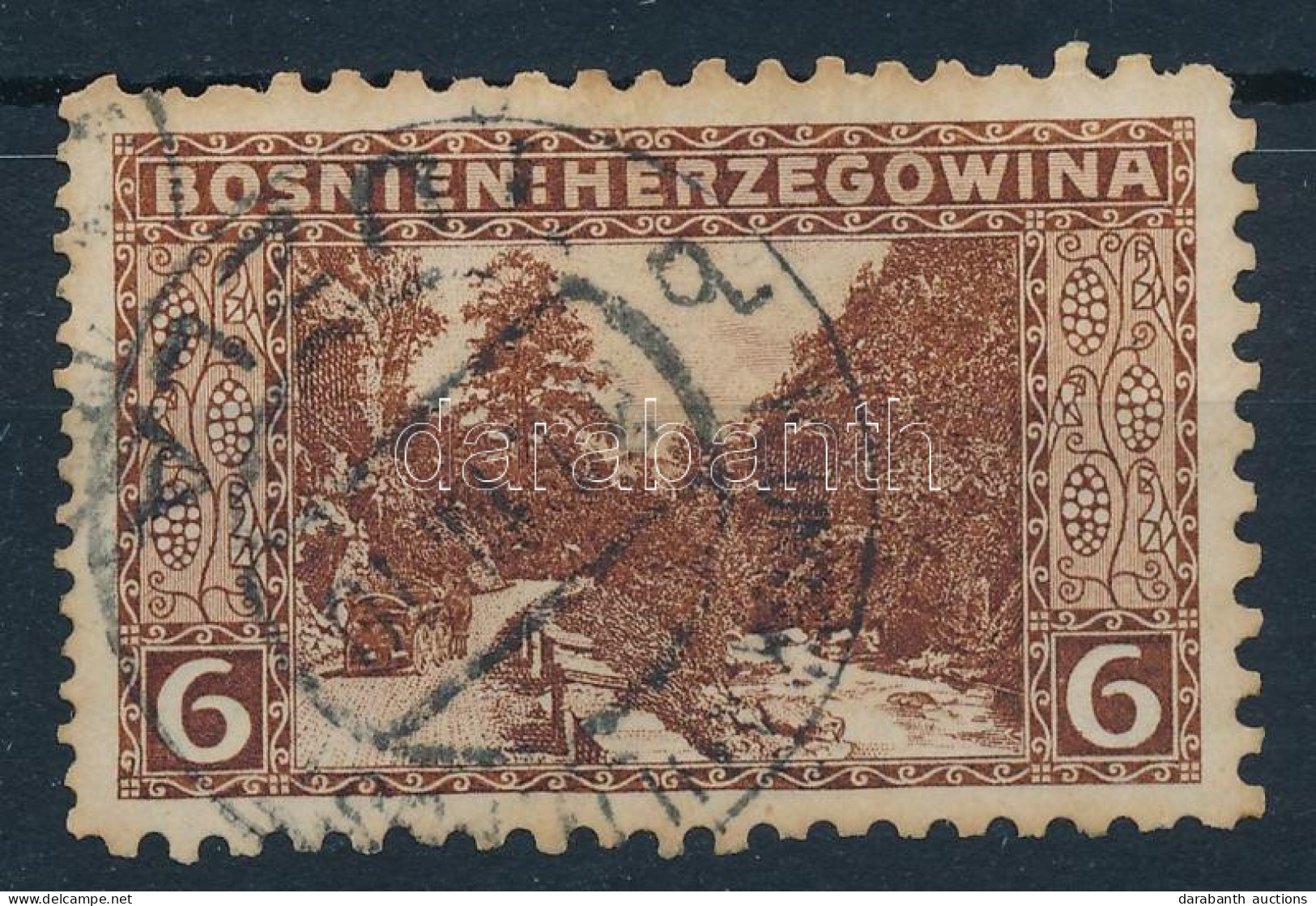 O Bosznia-Hercegovina 1906 6H Vegyes Fogazással - Other & Unclassified