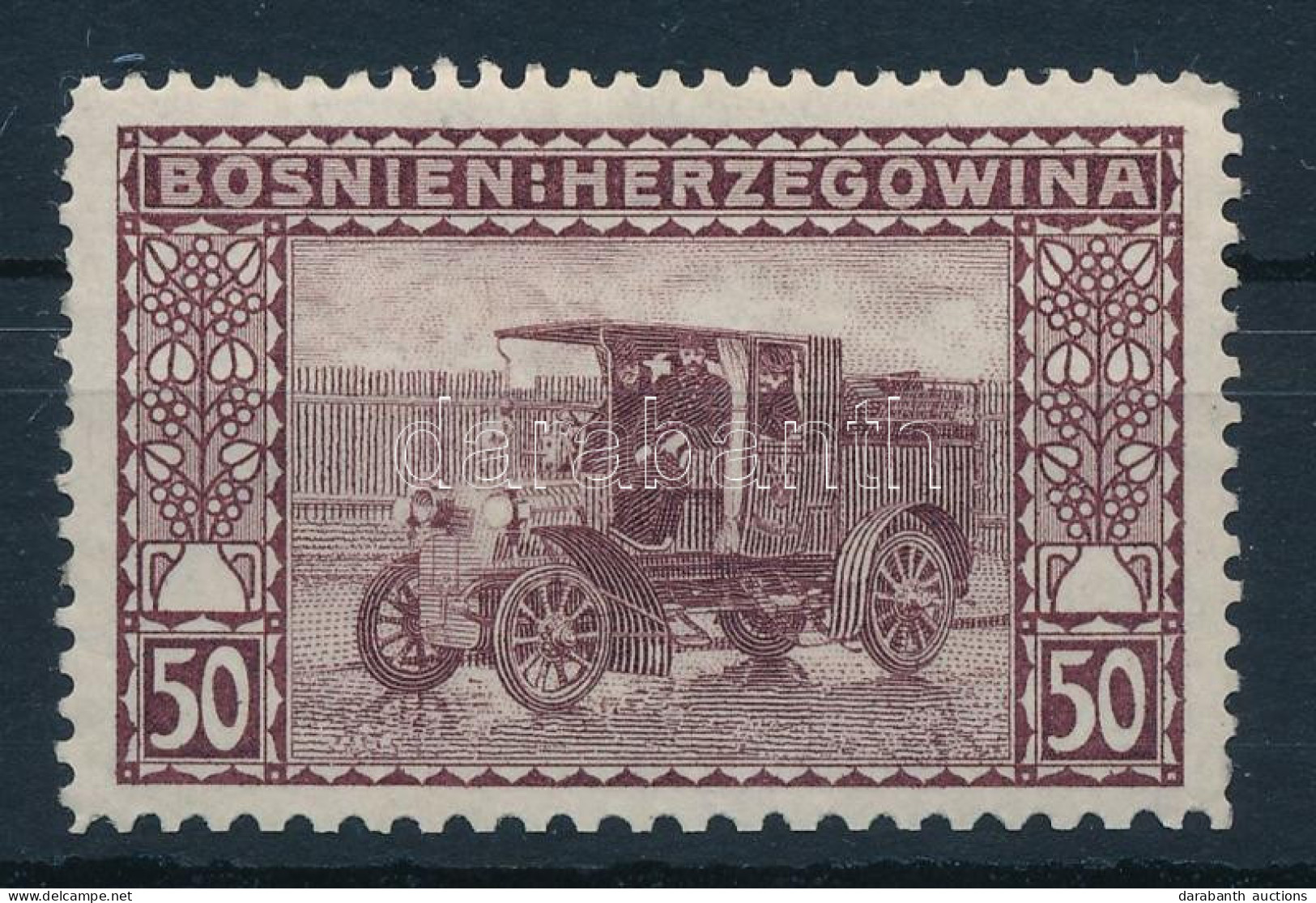 ** Bosznia-Hercegovina 1906 50H Vegyes Fogazással - Other & Unclassified
