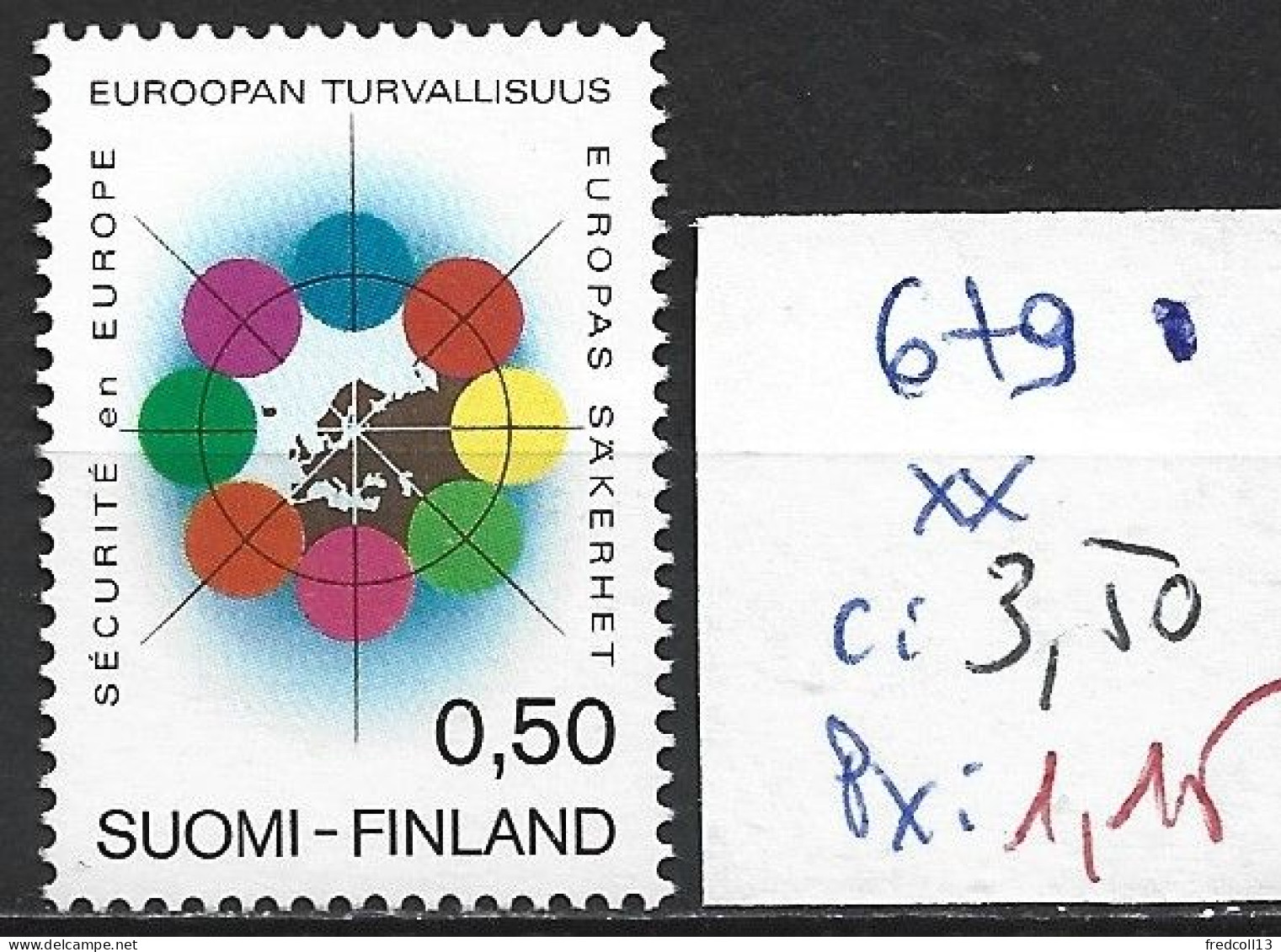 FINLANDE 679 ** Côte 3.50 € - Unused Stamps