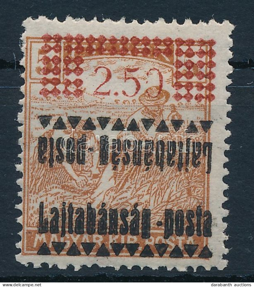 ** Nyugat-Magyarország III. 1921 2,50/5f Fordított, Kettős Felülnyomással / With Inverted, Double Overprint. Signed: Bod - Otros & Sin Clasificación