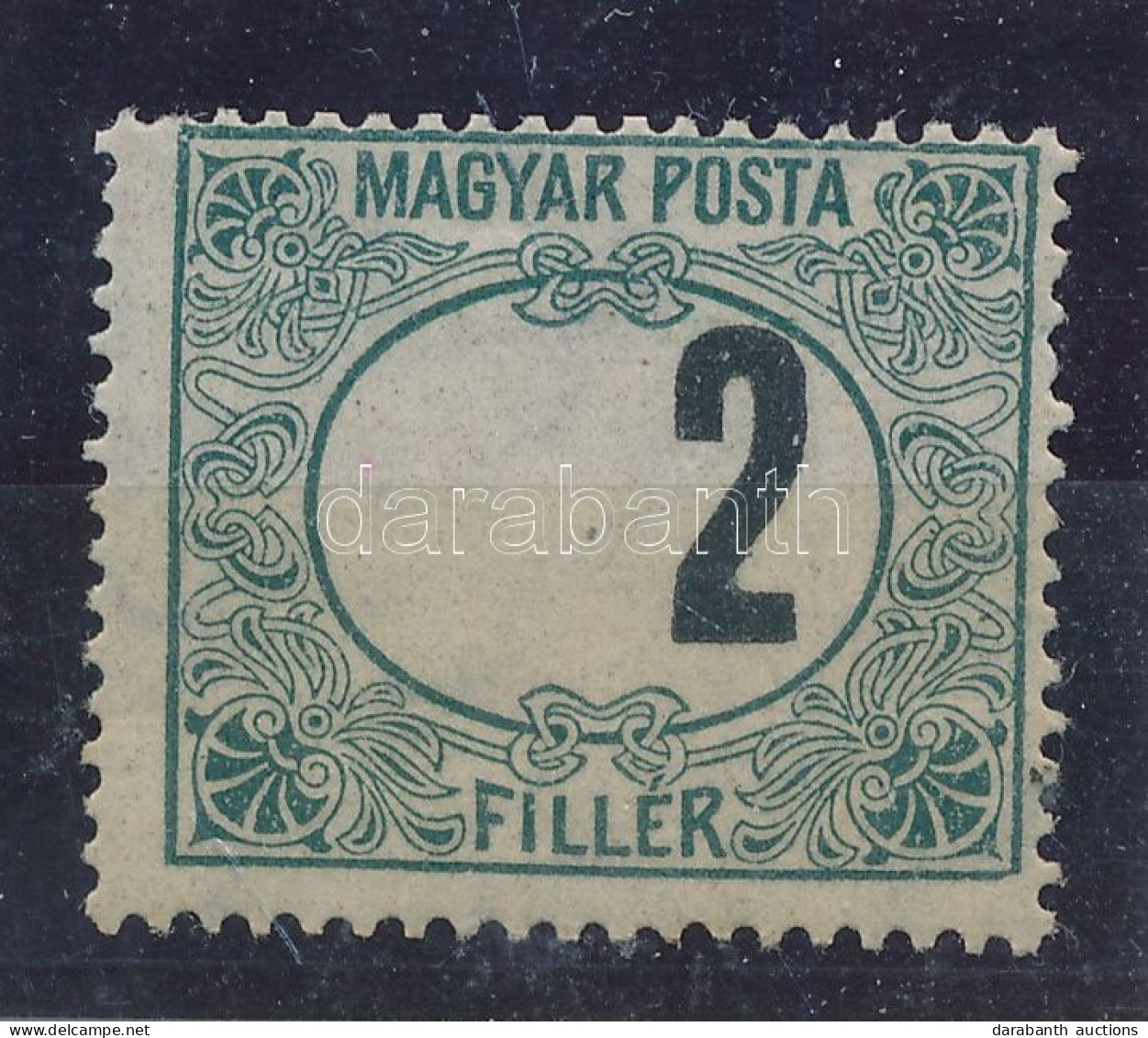 ** 1920 Magyar Posta Portó (V.) 2f Látványosan Eltolódott értékszámmal - Autres & Non Classés