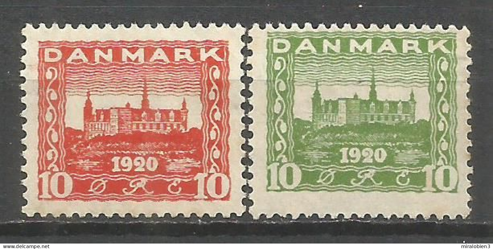 DINAMARCA YVERT NUM. 122/123 NUEVOS SIN GOMA - Unused Stamps