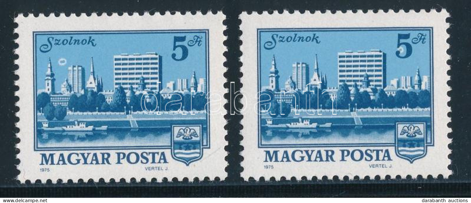 ** 1975 Szolnok 2 Db 5Ft Mindkettőn Látványos Poloska - Andere & Zonder Classificatie