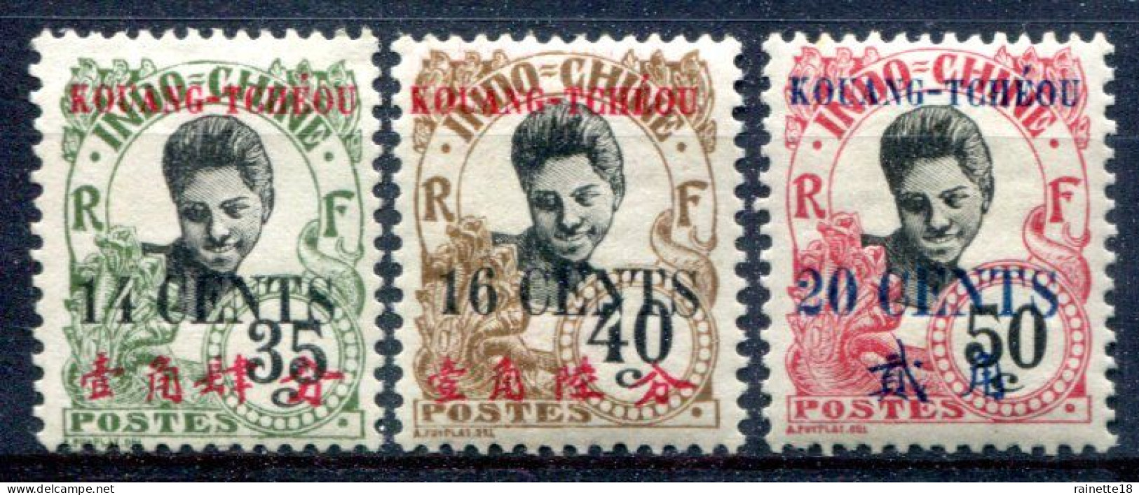 Kouang-Tchéou                         27/29 * - Unused Stamps