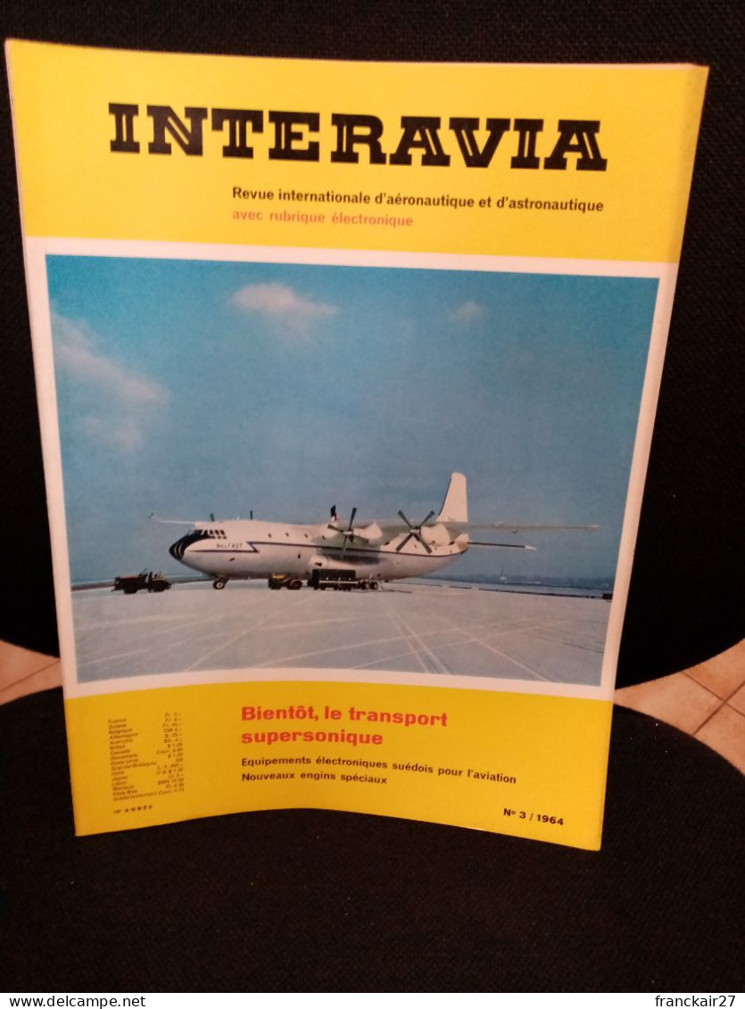 INTERAVIA 3/1964 Revue Internationale Aéronautique Astronautique Electronique - Aviation