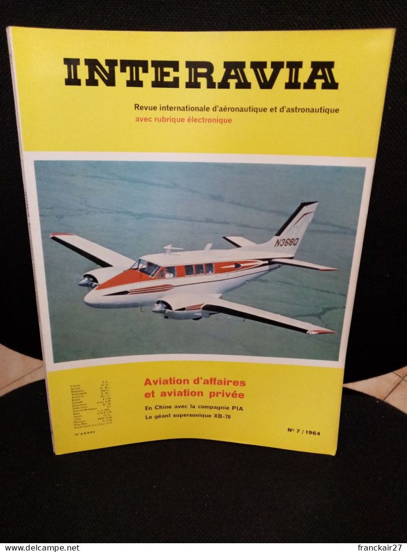 INTERAVIA 7/1964 Revue Internationale Aéronautique Astronautique Electronique - Aviation