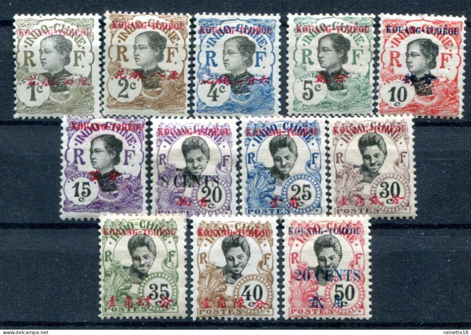 Kouang-Tchéou                  18/29 * - Unused Stamps