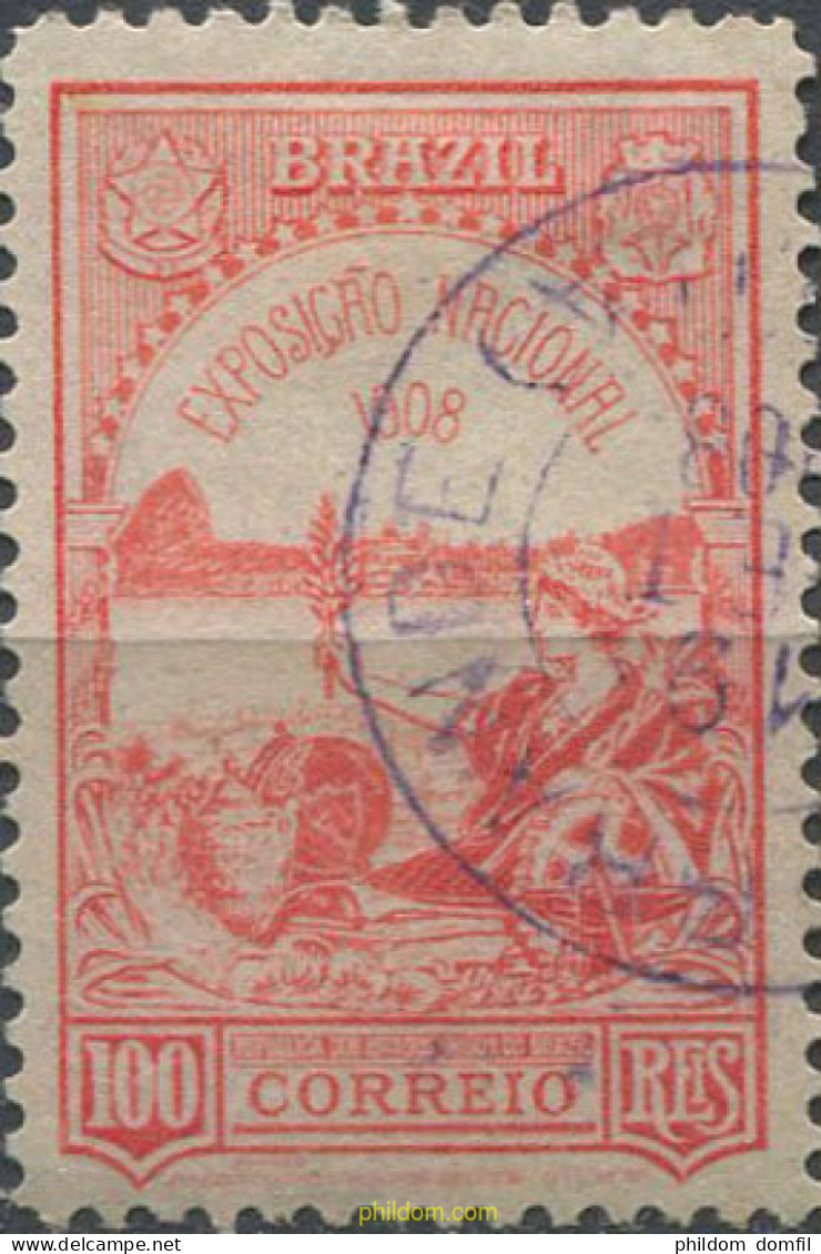 674407 USED BRASIL 1908 EXPOSICION NACIONAL DE RIO DE JANEIRO - Unused Stamps