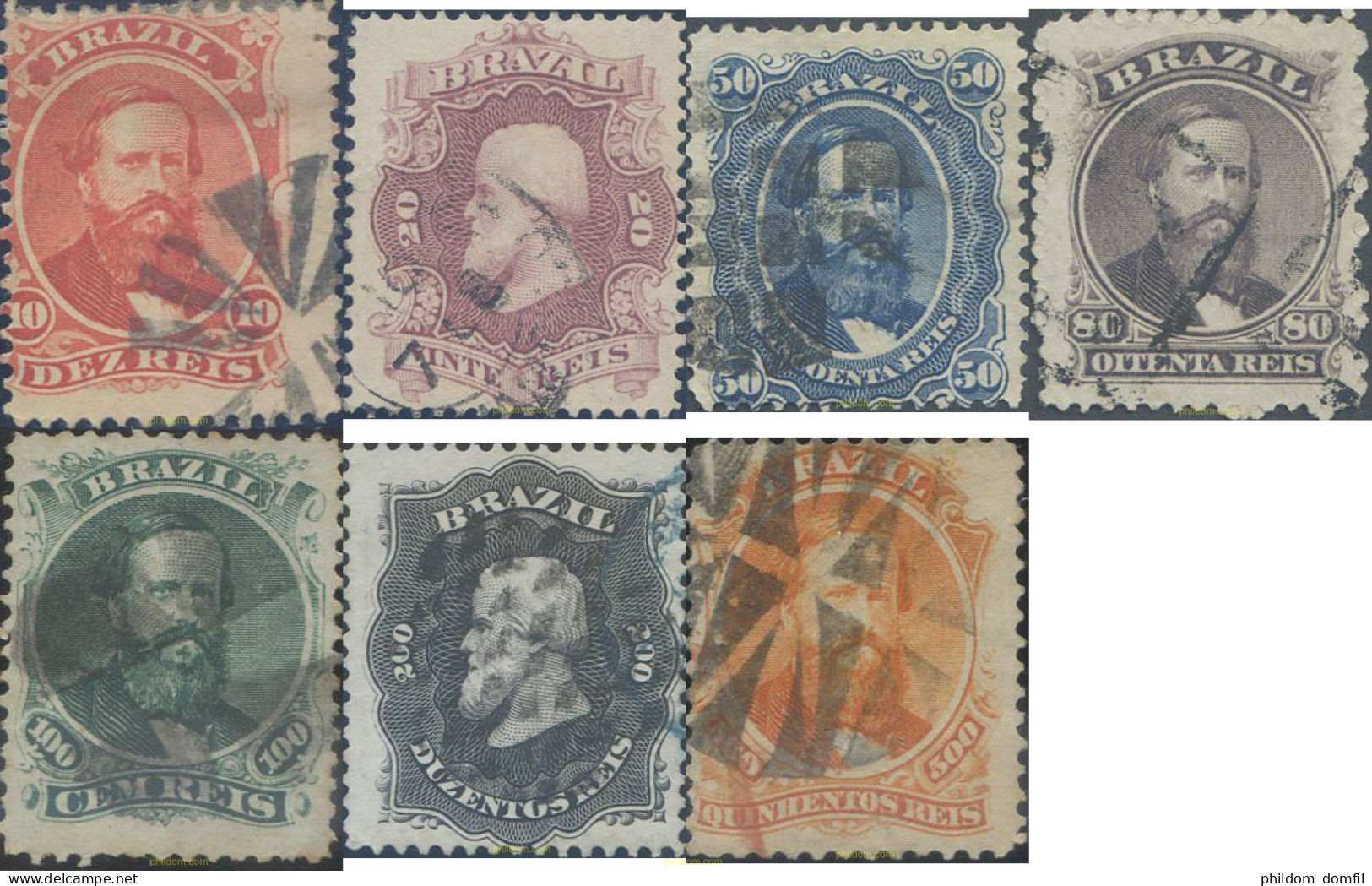 648075 USED BRASIL 1866 EMPERADOR PEDRO II - Unused Stamps