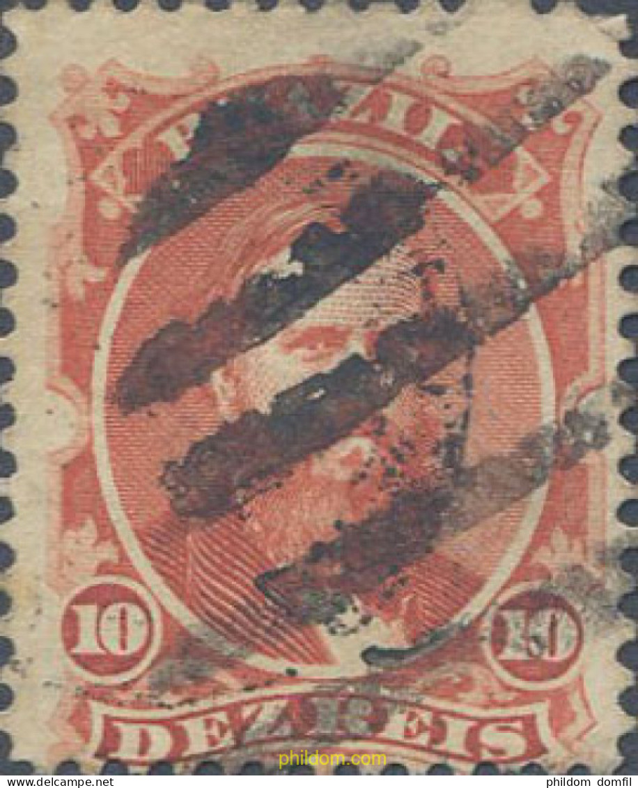 648079 USED BRASIL 1866 EMPERADOR PEDRO II - Unused Stamps