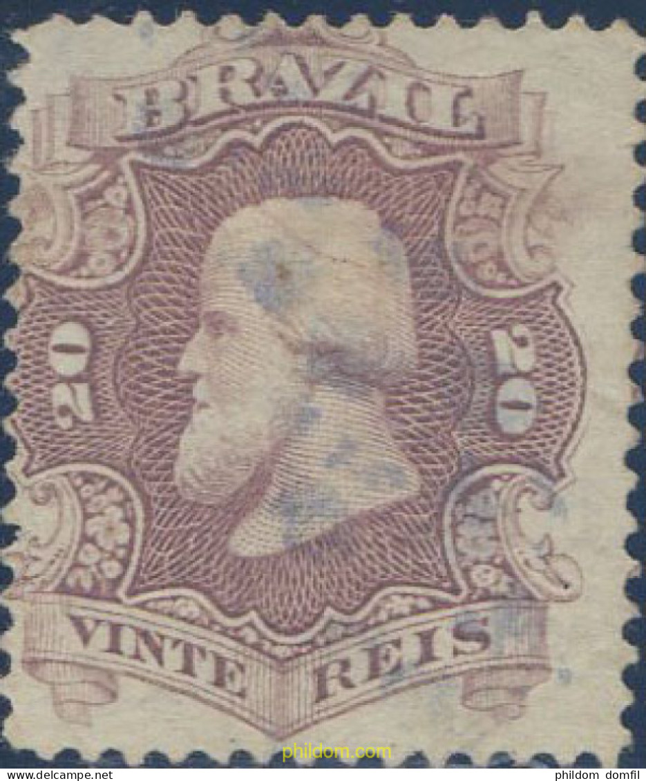 648080 USED BRASIL 1866 EMPERADOR PEDRO II - Unused Stamps