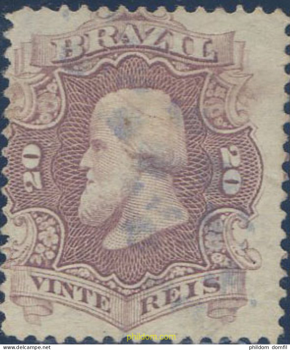 648080 USED BRASIL 1866 EMPERADOR PEDRO II - Ungebraucht